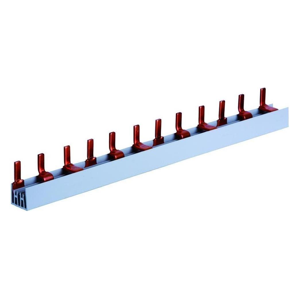 Pollmann Phasenschiene 3ph 17,8mm 1000mm 10qmm 63A Stift Isoliert (S-3L-1000/10)