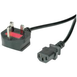 VALUE UK Netzkabel, gerade IEC-Buchse, 10A, schwarz, 3,15 m 19.99.2019