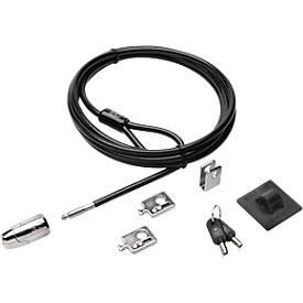 Desktop Sicherung Kensington Desktop & Peripherals Locking Kit 2.0, Diebstahlschutz, Schliessknopf für Desktop-PCs, 2 Adapter & Kabelöse