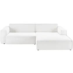 ECKSOFA SAMU Weiß Cord