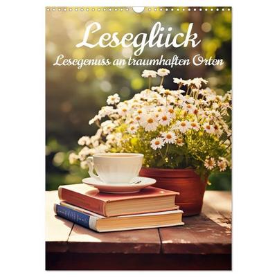 Leseglück (Wandkalender 2026 DIN A3 hoch), CALVENDO Monatskalender