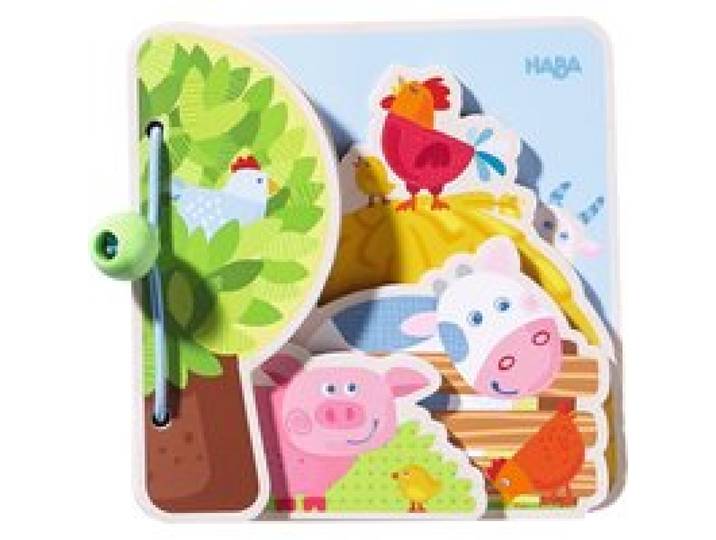 Babybuch Bauernhoffreunde aus Holz
