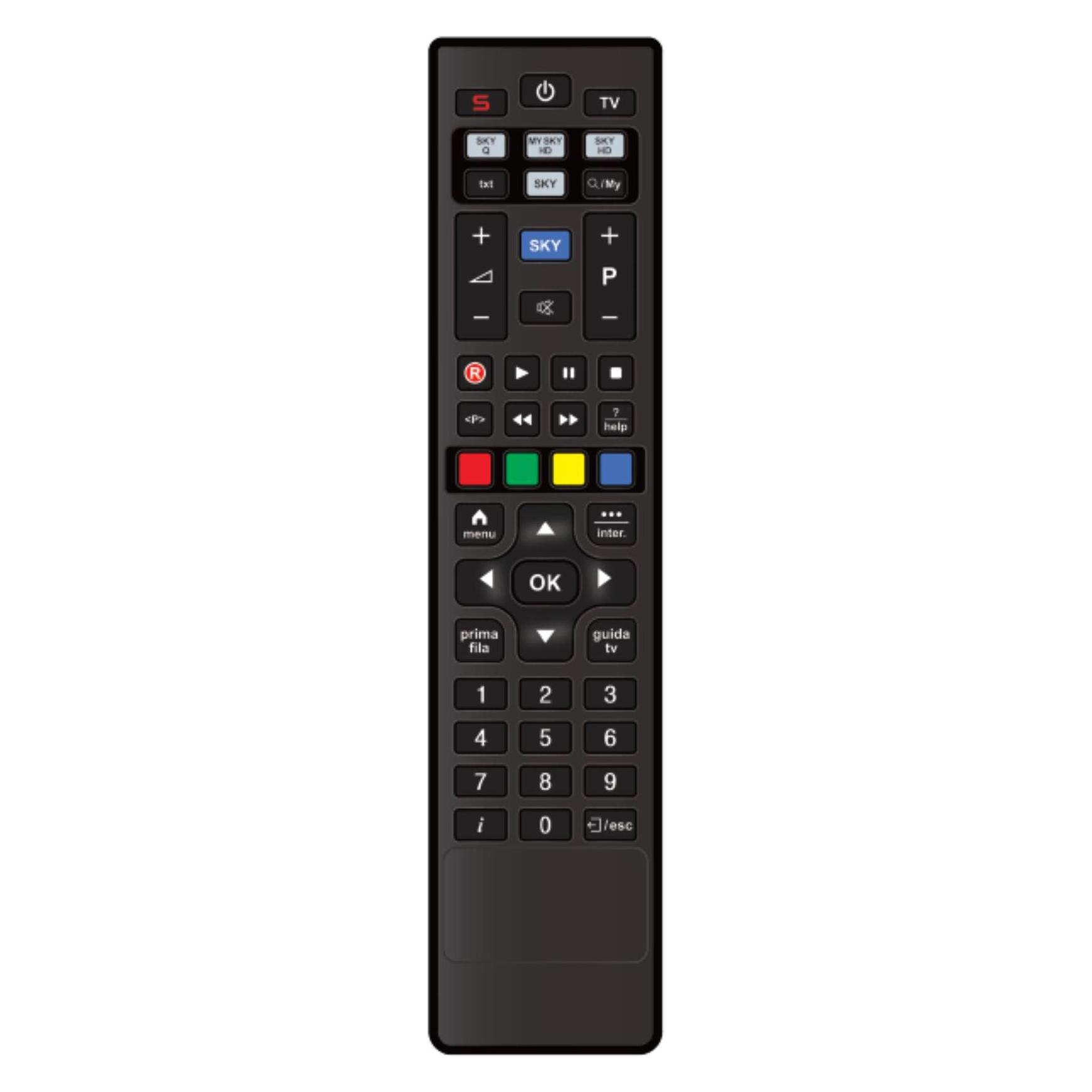 Nilox Telecomando Per Sky (My HD Q) (Infrarot) (NXXZUNISKY01)