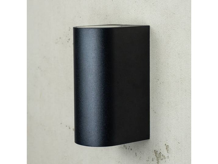 Læsø Außen Wandleuchte Up/Down Matt Schwarz - DybergLarsen Dyberg Larsen - Design - Aluminium - Mehrflammig