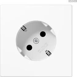 Jung SCHUKO-Steckdose alpinweiß 16A 250V 45 Grad LS 520-45 WW