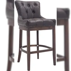 CLP Barhocker Lakewood Echtleder, Antik-dunkel braun