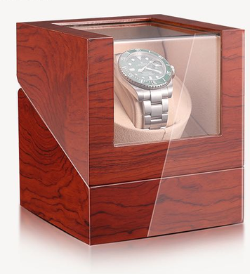 ModernMart Luxury Automatic Watch Winder Box Wooden Single Watch Case With Mabuchi Motor b