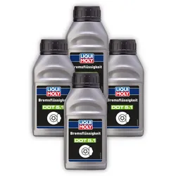 4x Bremsflüssigkeit LIQUI MOLY 21160 DOT 5.1 synt Scheiben Trommel Kupplung 250ml