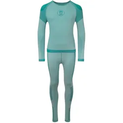 Trollkids, Jungen, Funktionsshirt, Kid's Hemsedal Baselayer Set (116), Türkis, 116