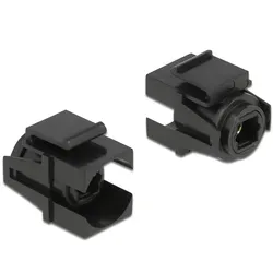 Delock Keystone Modul TOSLINK Buchse > TOSLINK Buchse schwarz