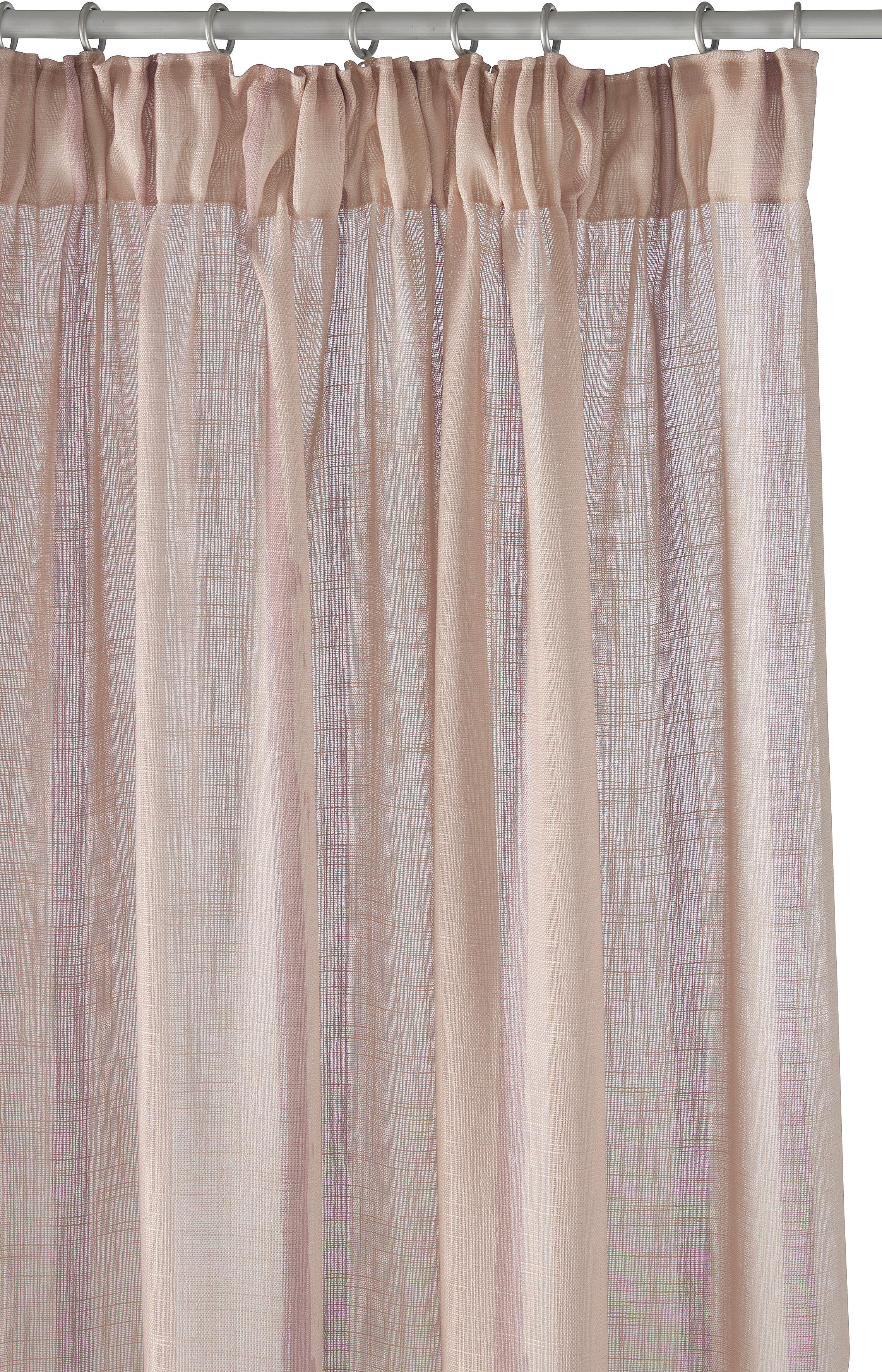 Gardine "Zayla", beige (creme), B:135cm H:225cm, Polyester, LEGER HOME BY LENA GERCKE, Gardinen, Gardine, Leinenoptik, Vielseitiges Multifunktionsband, Verschiedene Längen creme 225cm, Multifunktionsband, 135cm