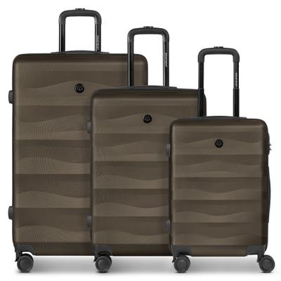 Kofferset SMARTBOX "Edition 03 4 Rollen Kofferset 3-teilig", Herren, braun, ABS, Koffer-Sets