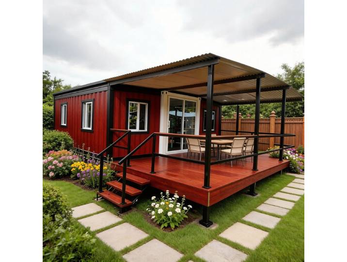 Maison préfabriquée compacte 20 pieds 40 pieds, maison conteneur extensible, pièces de jardin, structure en acier, bâtiment préfabriqué, maison modulaire, cabanes