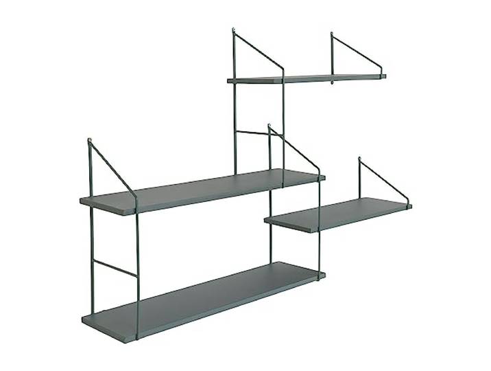 House Nordic Harlem Shelf - Regal mit grünem Rahmen und 4 grünen Böden