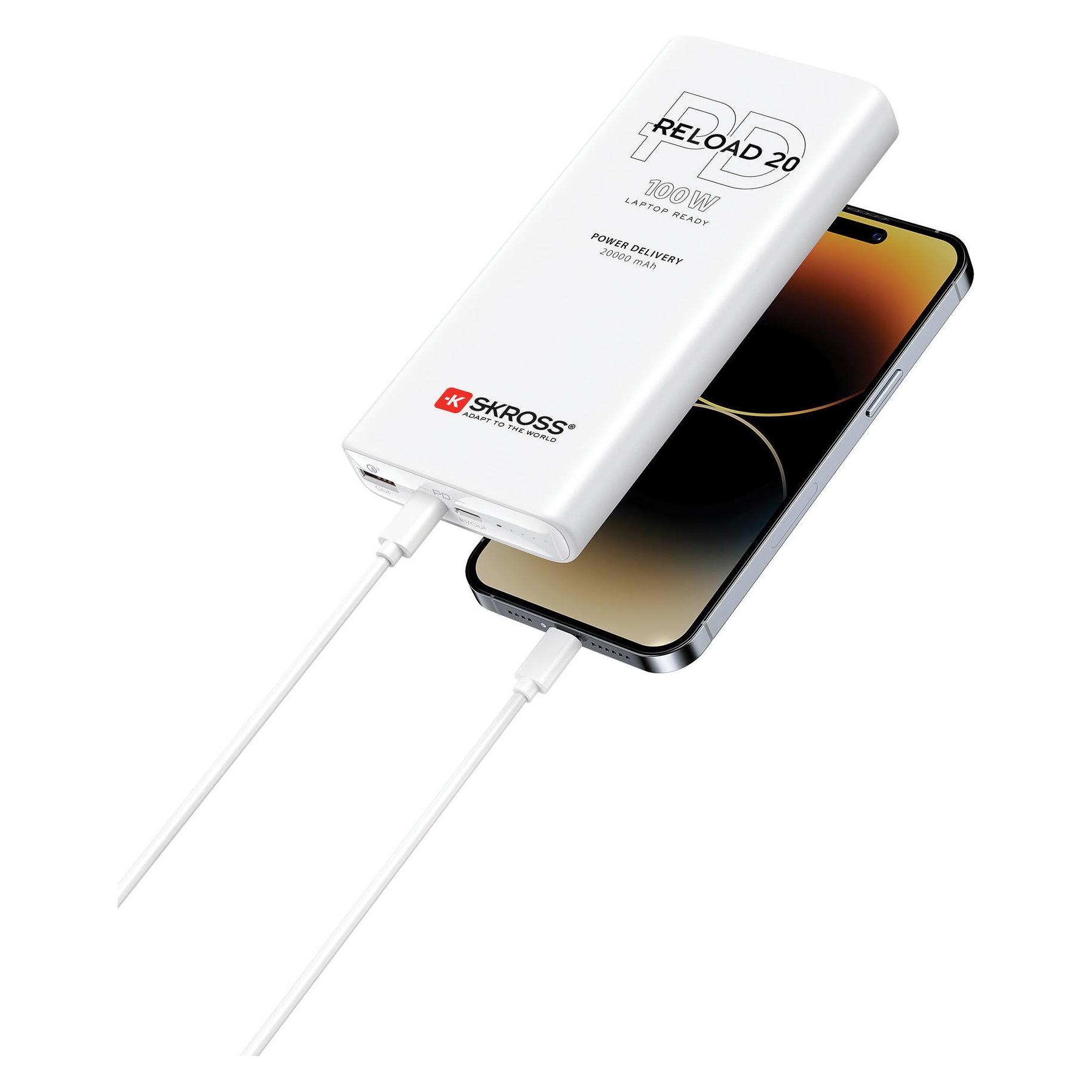 Skross Reload (20000 mAh, 65 W, 74 Wh) (SKPBR20PD100WCN)