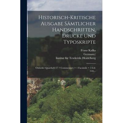 Historisch-kritische Ausgabe Sämtlicher Handschriften, Drucke Und Typoskripte, Taschenbuch von Franz Kafka,Peter Staengle,Roland Reuss, Legare Street