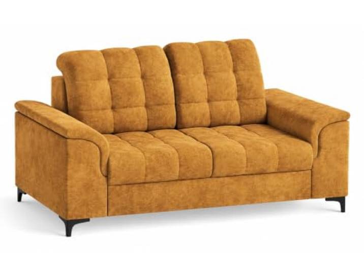 MW EURO-MEBLE 2-Sitz Sofa SNAP, Couch, Wohnzimmermöbel, Polstermöbel, Dreisitzer Sofa [Bangkok: Mostaza]