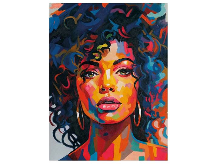 Gemälde Girl in Colours image LAND