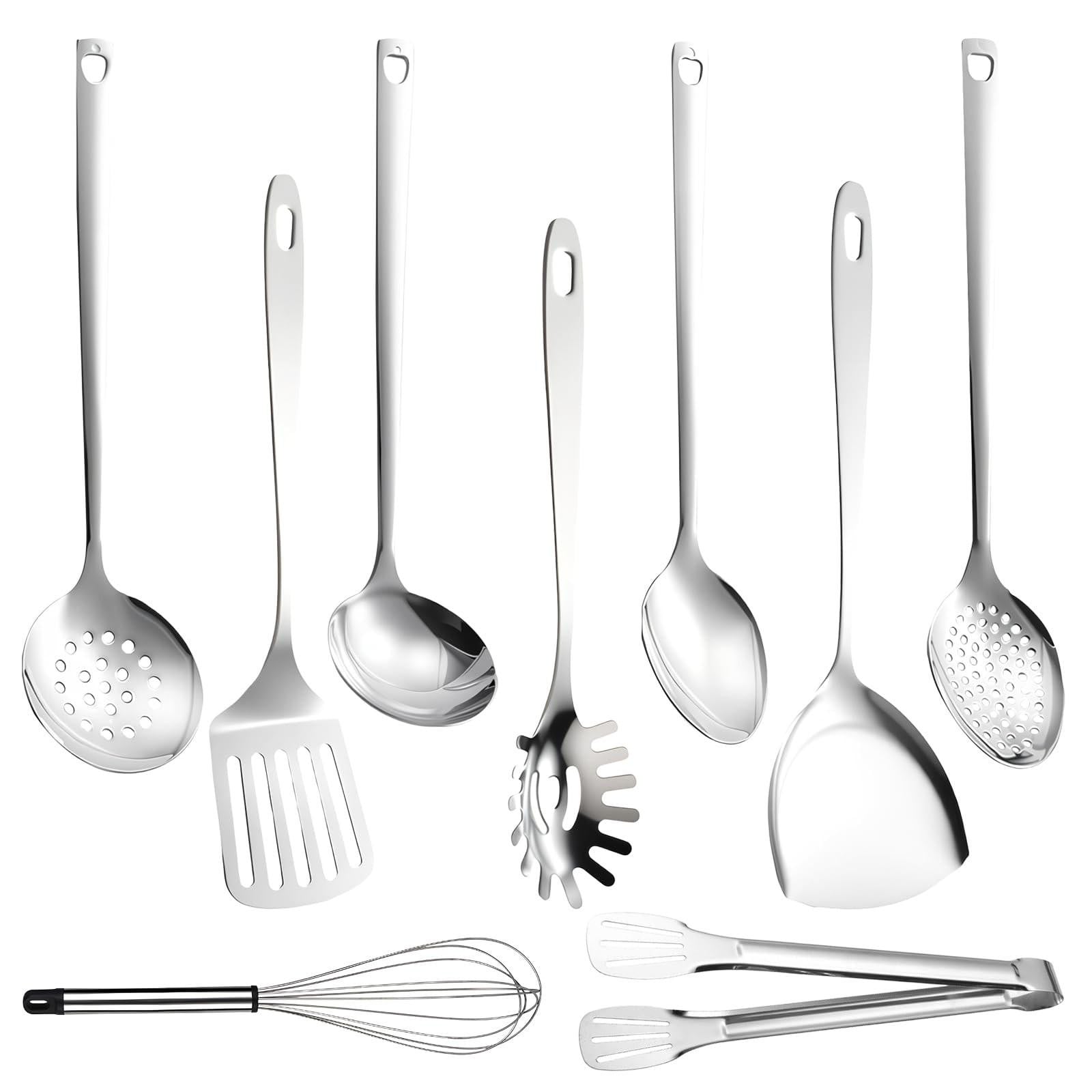 Solidchoice 9-delige RVS Kookgerei Set, Vaatwasmachinebestendig