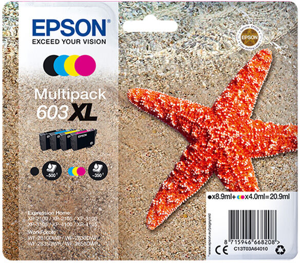 TINTEIRO EPSON 603 XL MPACK