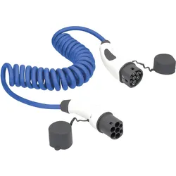 As - Schwabe, Elektroauto Ladekabel, Elektroauto Spiralladekabel Mode 3 Typ 2 (Typ 2, 22 kW, 32 A, 5 m)