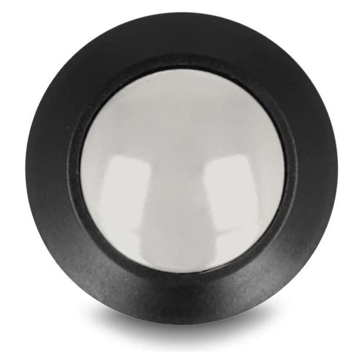Delock Drucktaster zum Einbau 16 mm 2 x Schraubklemme Taster gewölbt Kunststoff (22044)