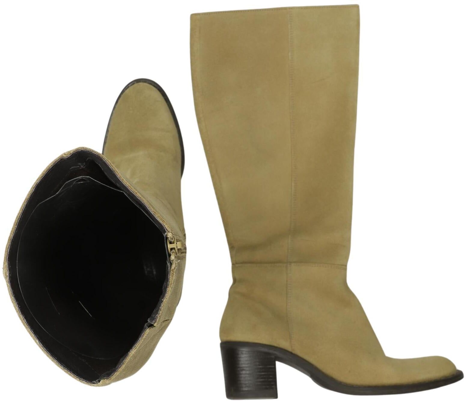 5th Avenue Damen Stiefel, Beige, Gr. EU 36, Leder - Second Hand