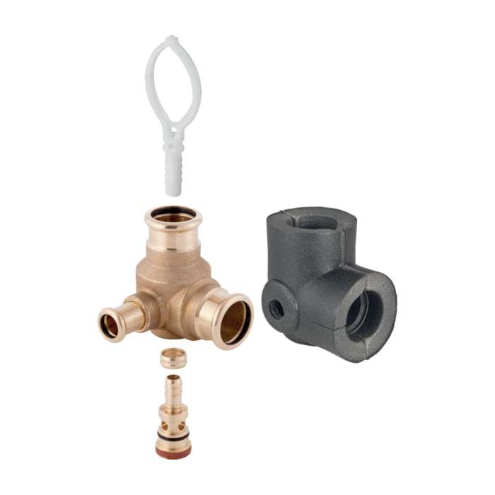 Geberit Mapress Anschluss-Set 61276 Ø 35 x 15 mm, Rotguss, für innenliegende Zirkulation