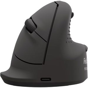 Fellowes Maus Breyta Plus Vertikalmaus, medium, 5 Tasten, 2400 dpi, kabellos, schwarz
