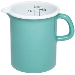 Riess Küchenmaß ⌀9cm 0,5L Nature Green Medium Emaille