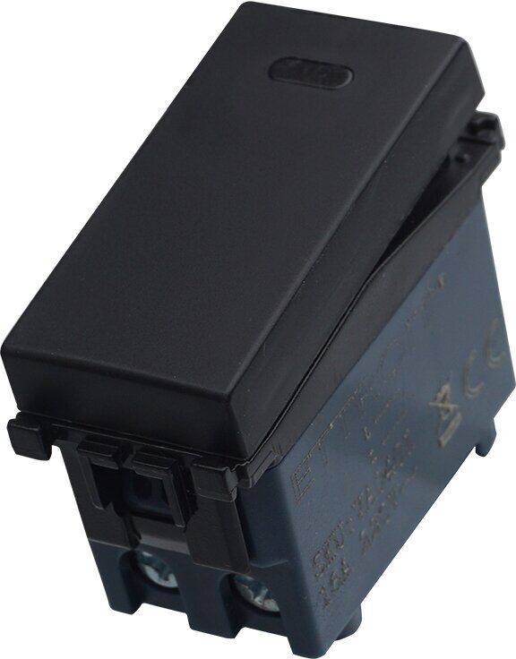 Ettroit Interruttore Unipolare 1p 16a Colore Nero Compatibile Vimar Arke Va0401
