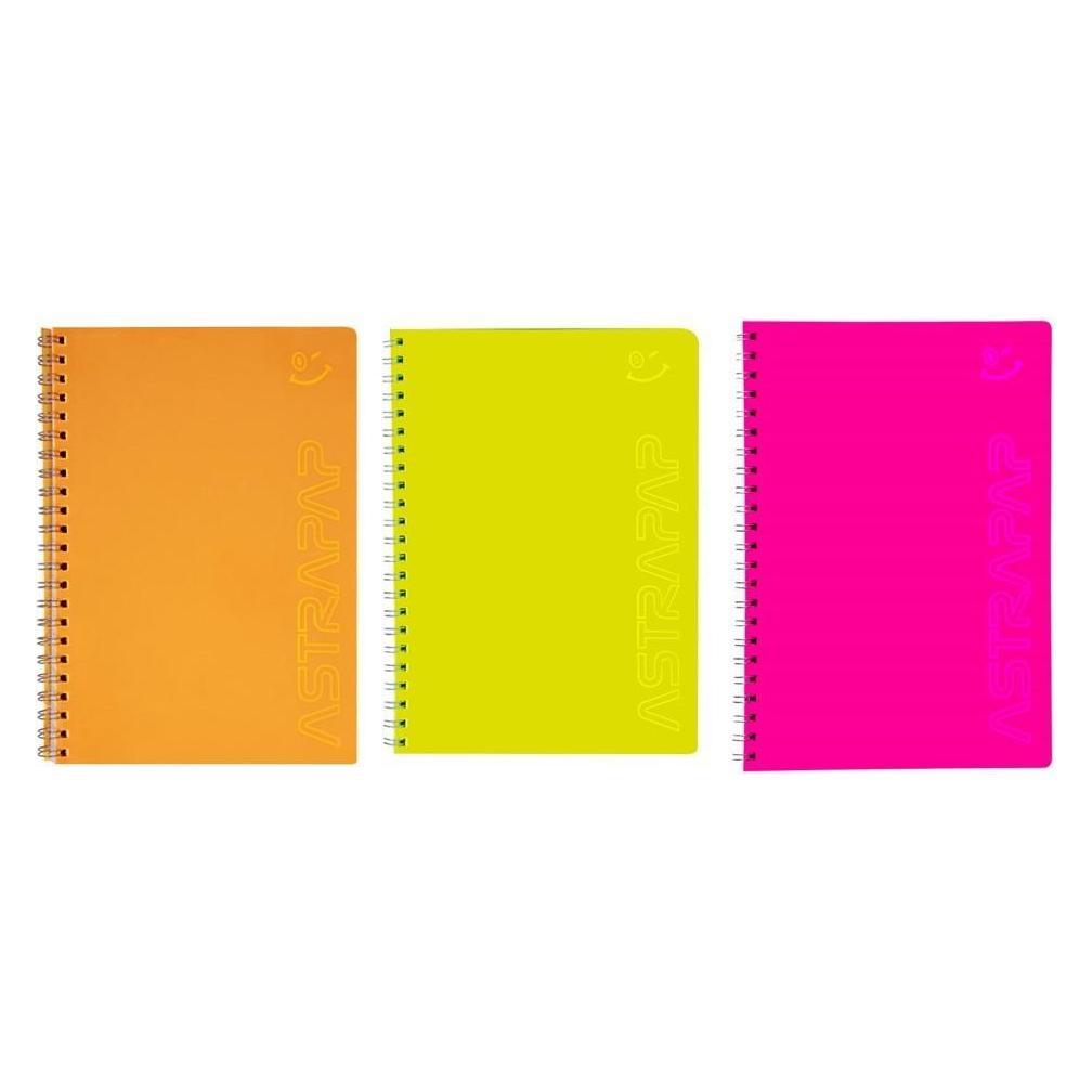 Astra Spiralnotizbuch A5/80K kariert Fluo (A5, Kariert) (47996280)