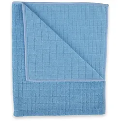 HYGOCLEAN Mikrofasertücher aus Polyester/Polyamid 50x60 cm für Böden Blau Gitterstruktur 2 Stück