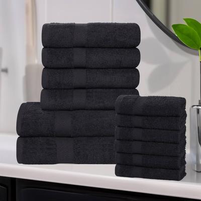 Superior Franklin Eco-Friendly Cotton Towel Set, Lightweight Absorbent Quick-Dry Bathroom Towels