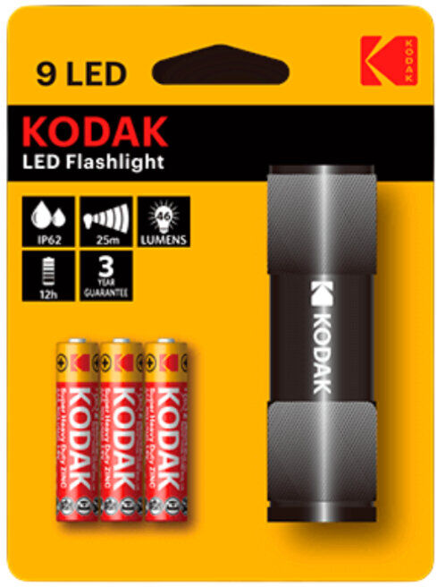 LANTERNA KODAK LED + 3AAA BLACK