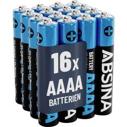 Absina Mini (AAAA)-Batterie Mini (AAAA) Alkali-Mangan 1.5 V 500 16 St. 401029-16