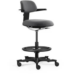 hjh OFFICE Arbeitsstuhl TOP WORK 40 Stoff mit Armlehnen