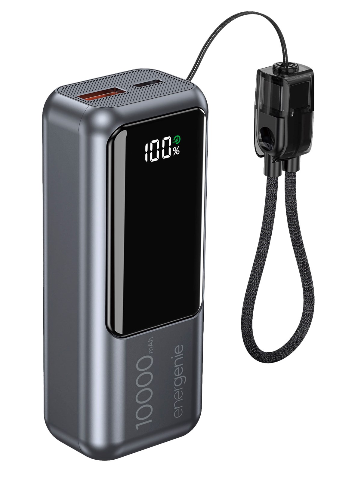 Gembird 20 W Compact fast charging power bank with LCD display - 10000 mAh