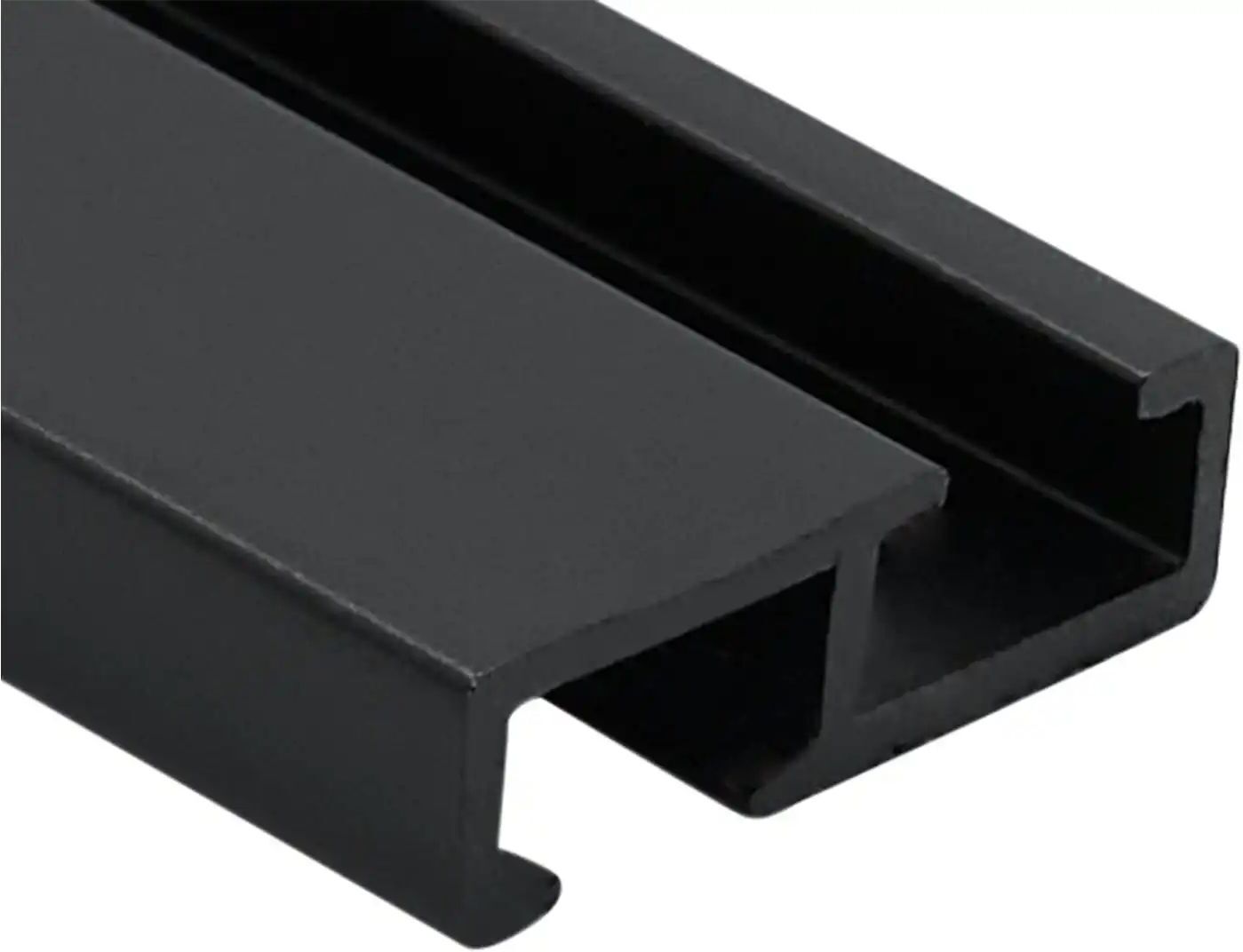 Mydeco Vorhangschiene Level 1-Lauf   ¦ schwarz ¦ Aluminium ¦ Maße (cm): B: 200