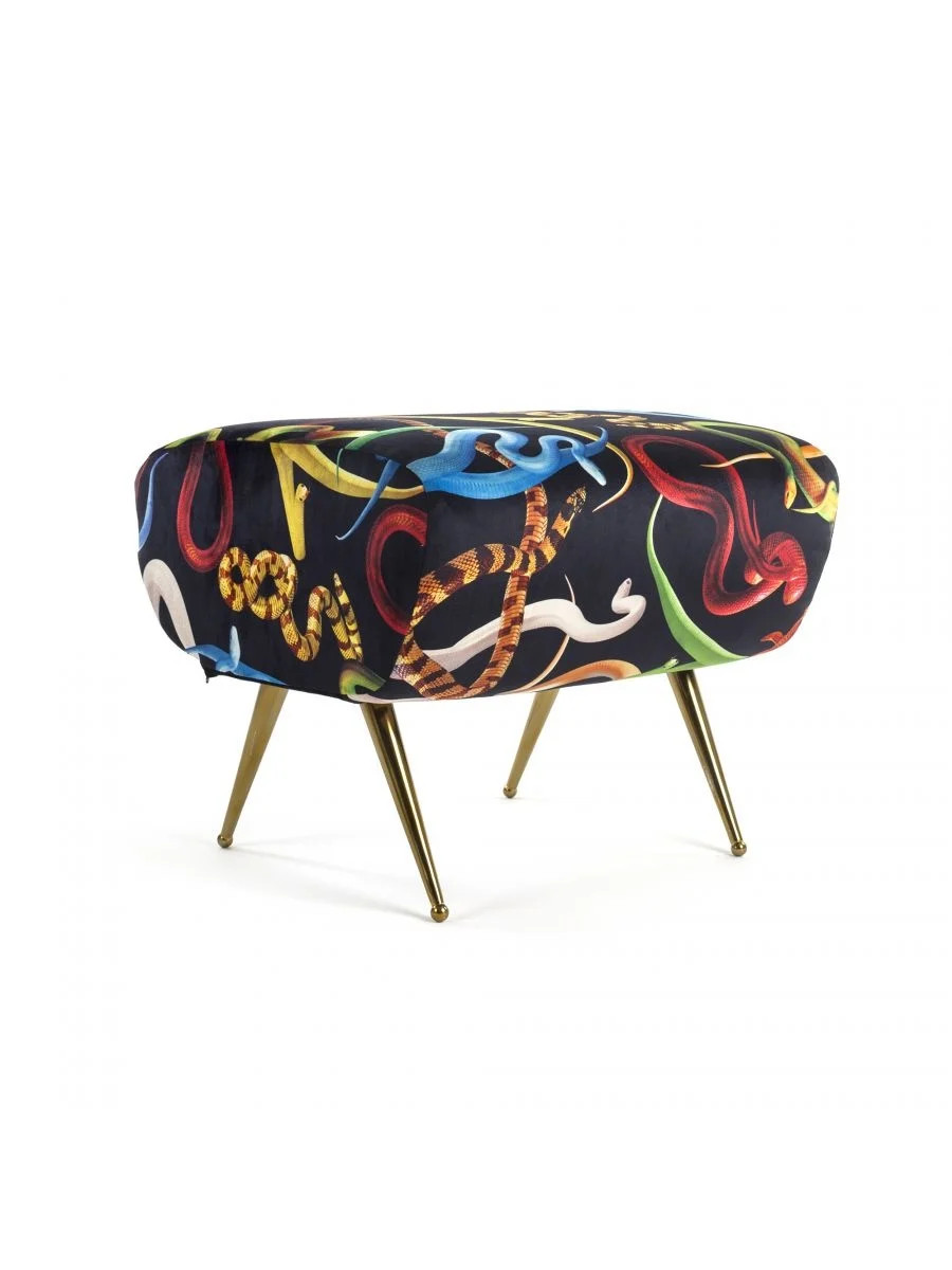 Seletti Poef Snakes met metalen frame