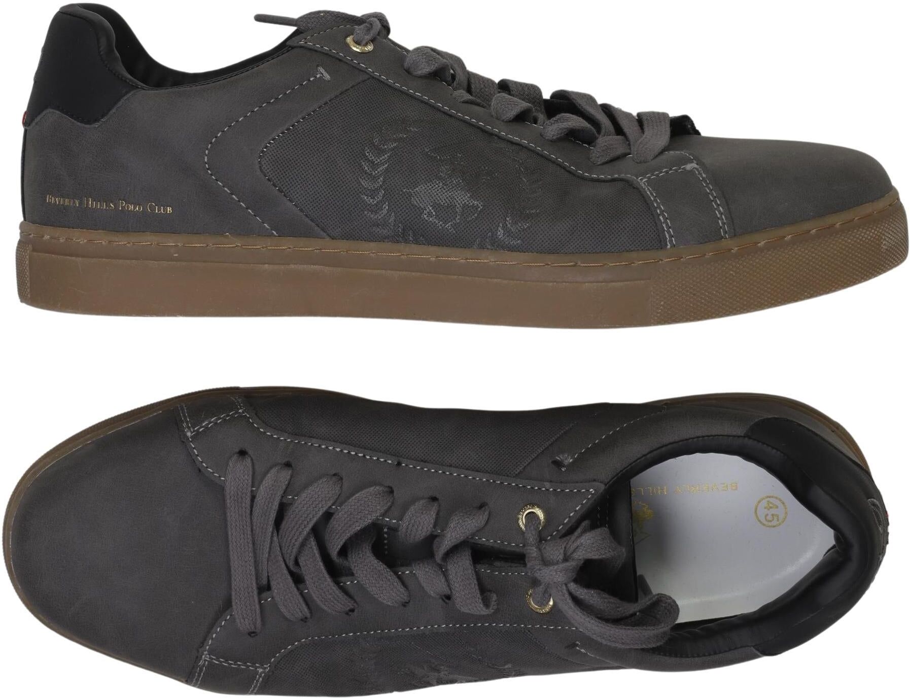 Beverly Hills Polo Club Herren Sneaker, Grau, Gr. EU 45, Kunstleder - Second Hand