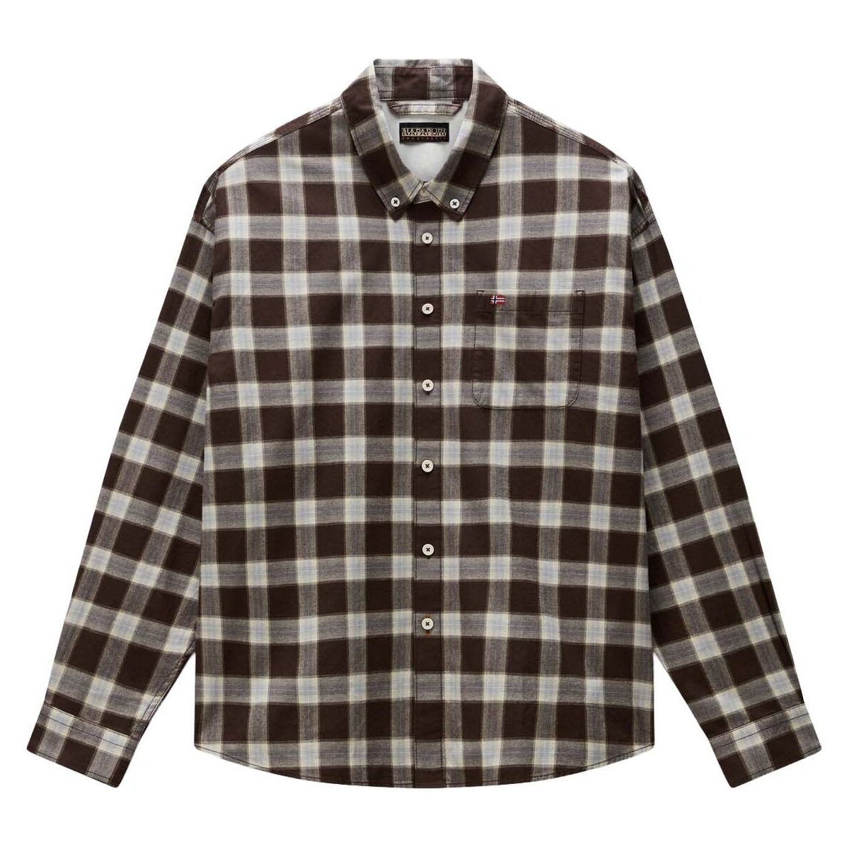 Napapijri Glove-eos LS Flannel check cib (CIB) L NP0A8BJPCIB1004
