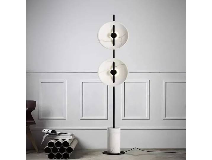 Lampe sur pied nordique élégante et minimaliste pour salon, restaurant, hôtel, chambre à coucher, lampe décorative verticale créative postmoderne
