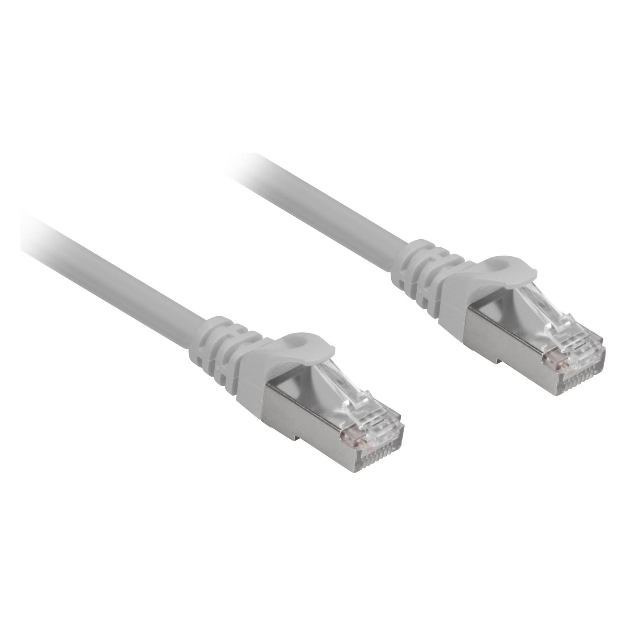 Sharkoon Patchkabel RJ45 Cat.6a SFTP Kabel, grau, 3 Meter, LSOH (Halogenfrei) (S/FTP, CAT6a, 3 m) (4044951018451)