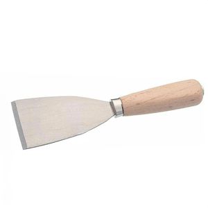 Böttcher-AG Spachtel Breite 70mm, Stoßspachtel aus Stahl, mit Holzgriff