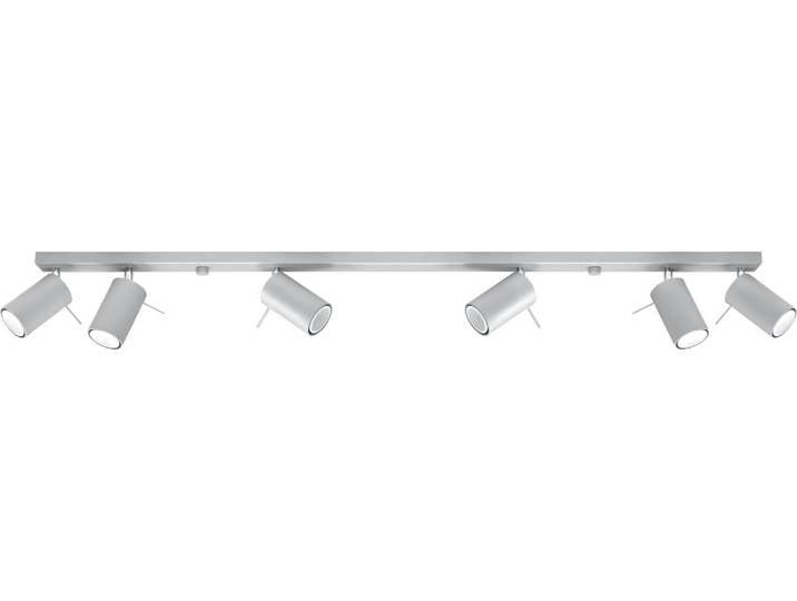Plafonnier RING 6L gris 6xGU10 10W acier 16x6x118cm Sollux Lighting