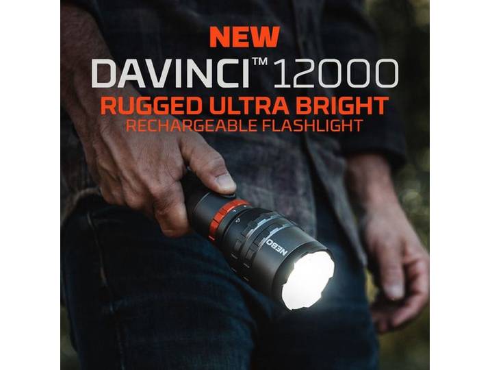 Nebo Davinci™ 12000 - Zaklamp - 12000 Lumen - Oplaadbaar - Zwart