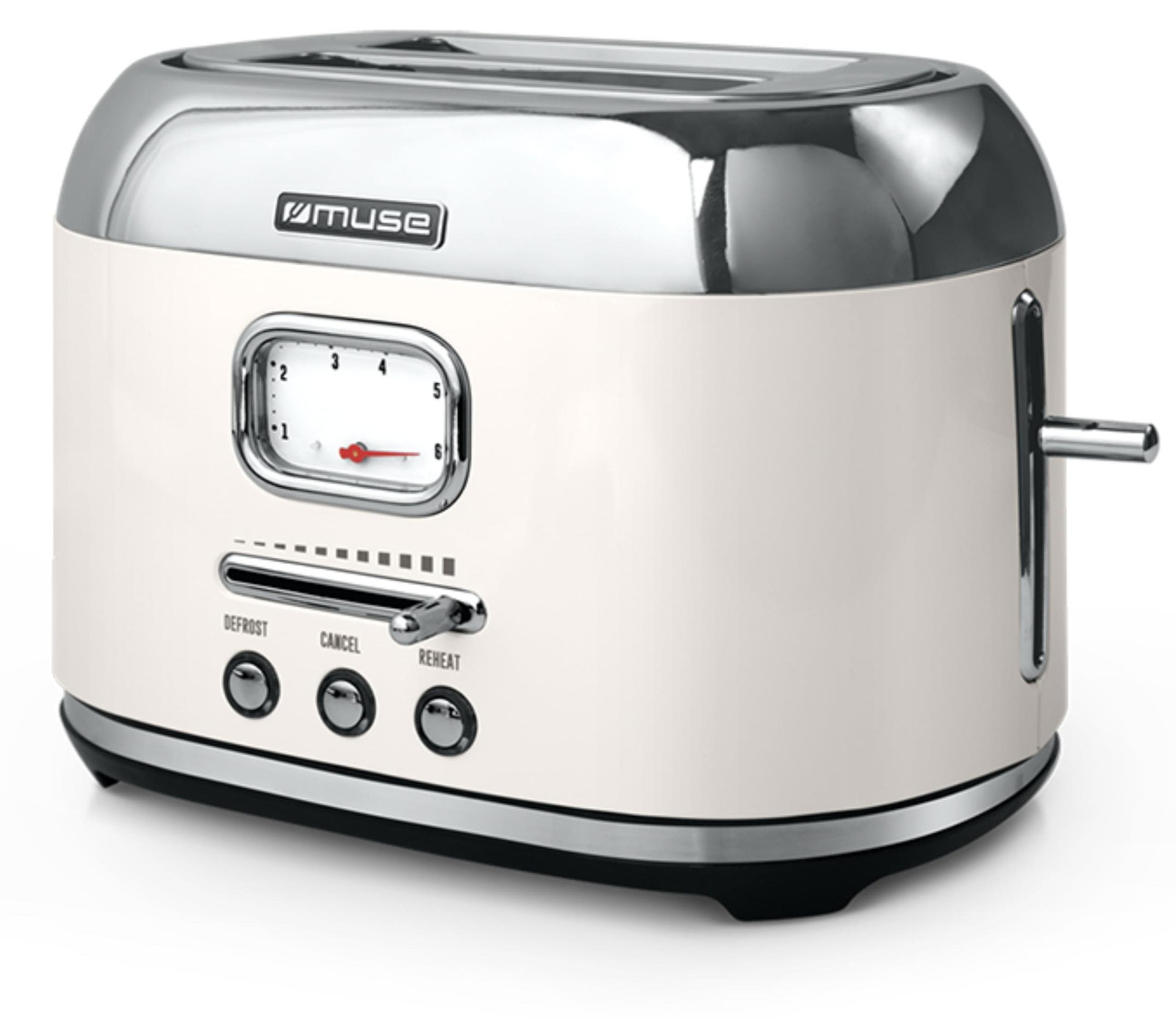Muse MS-120 SC Crêpespannen met 2 schijven, wit, roestvrij staal, 1000 W