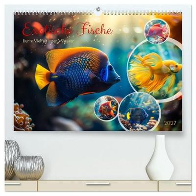Exotische Fische (hochwertiger Premium Wandkalender 2027 DIN A2 quer), Kunstdruck in Hochglanz