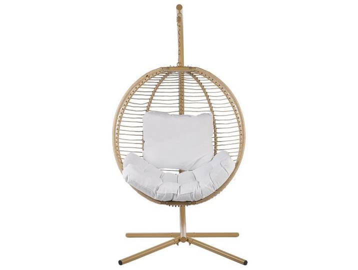 Fauteuil suspendu avec support beige ARCO